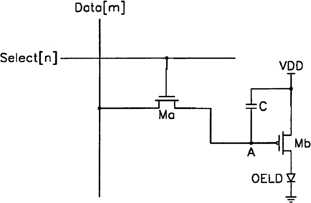 Organic light-emitting diode (LED) pixel circuit and display device