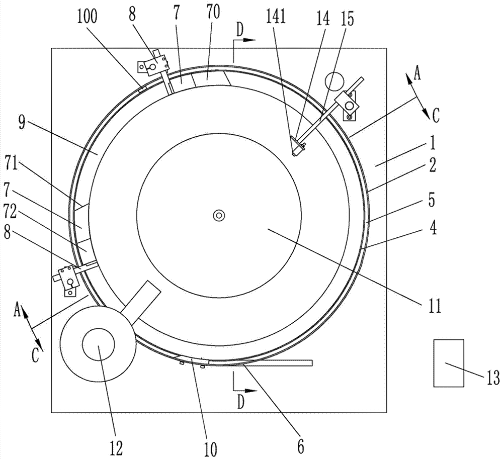 A sorting machine for battery steel case