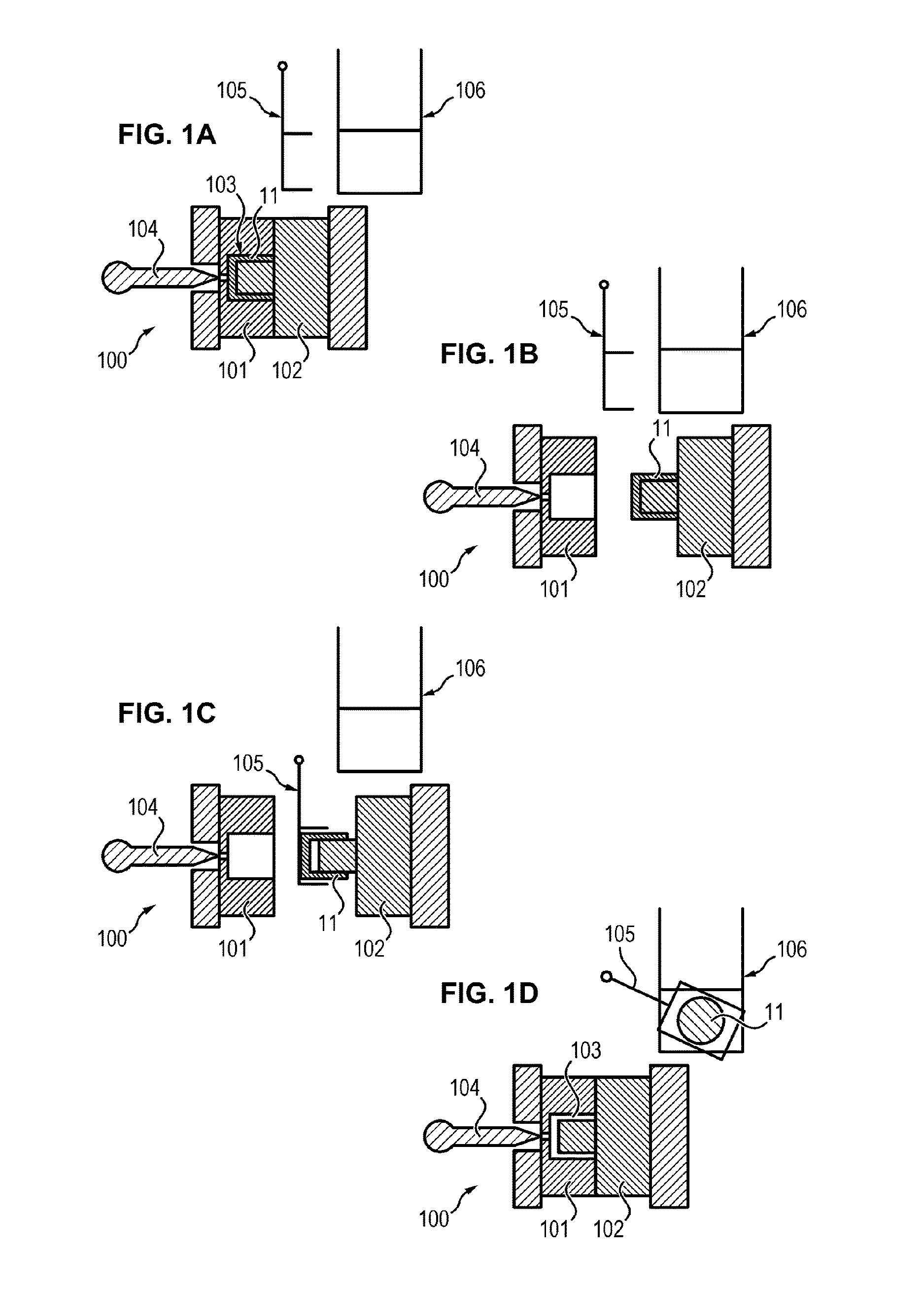 Method for producing parts