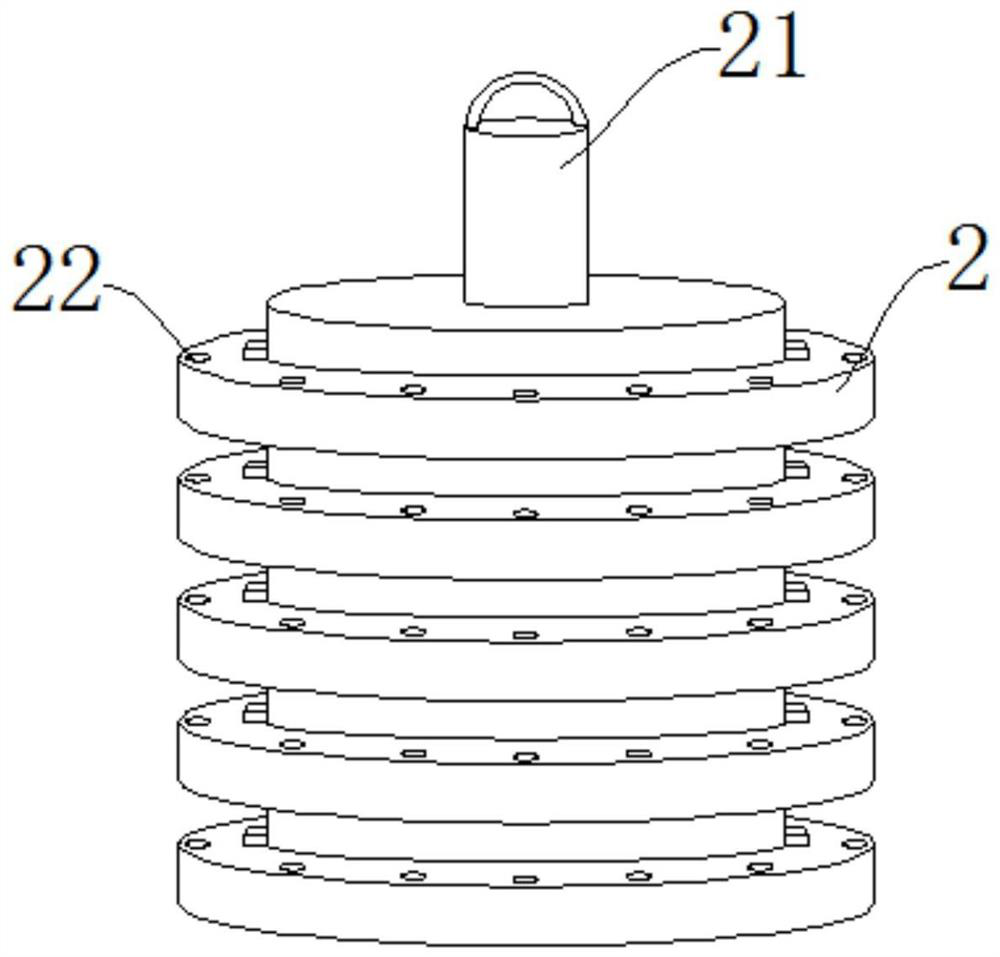 Automobile hexagonal flange bolt electrophoretic paint spraying equipment