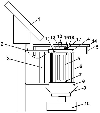 Rainwater-proof solar insecticidal lamp in fields