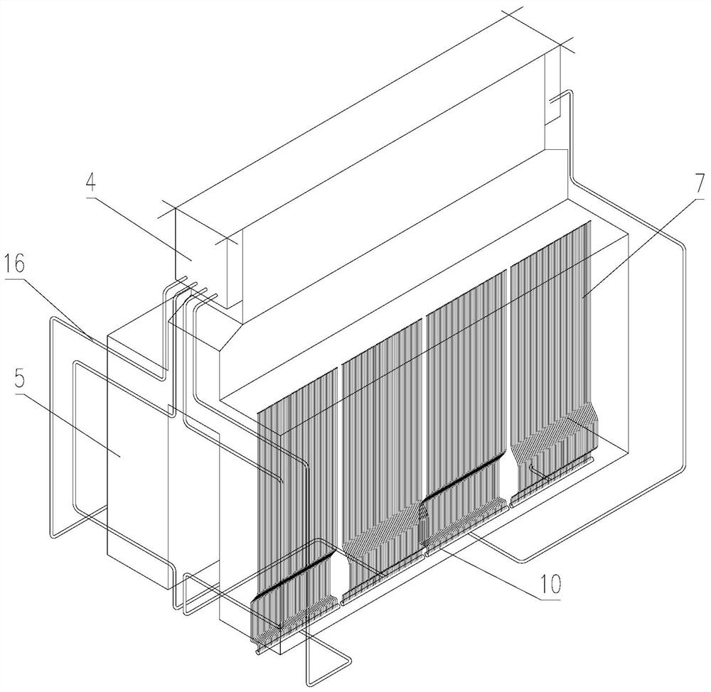 An ethylene cracking furnace