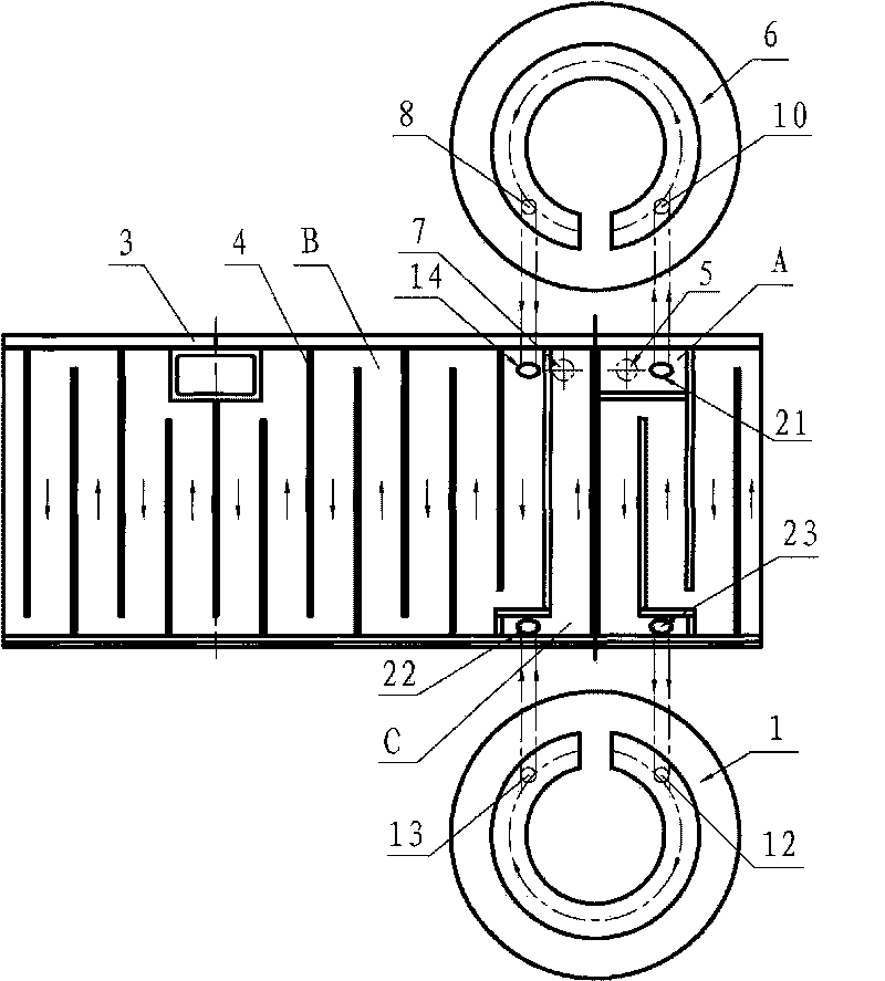 Water cooling structure of motor