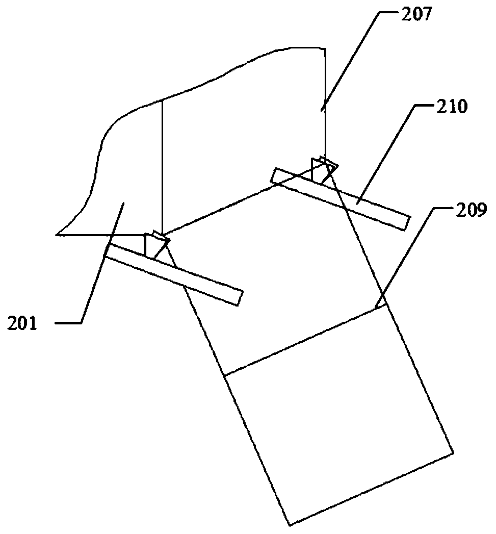 A corn thresher that can realize threshing and packaging in one