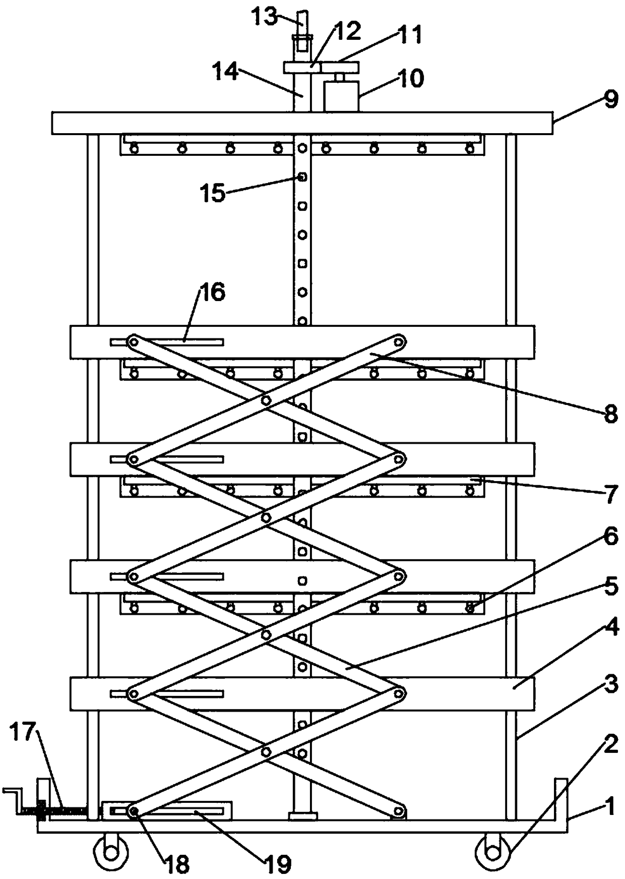 Adjustable seedling raising frame for vegetable planting