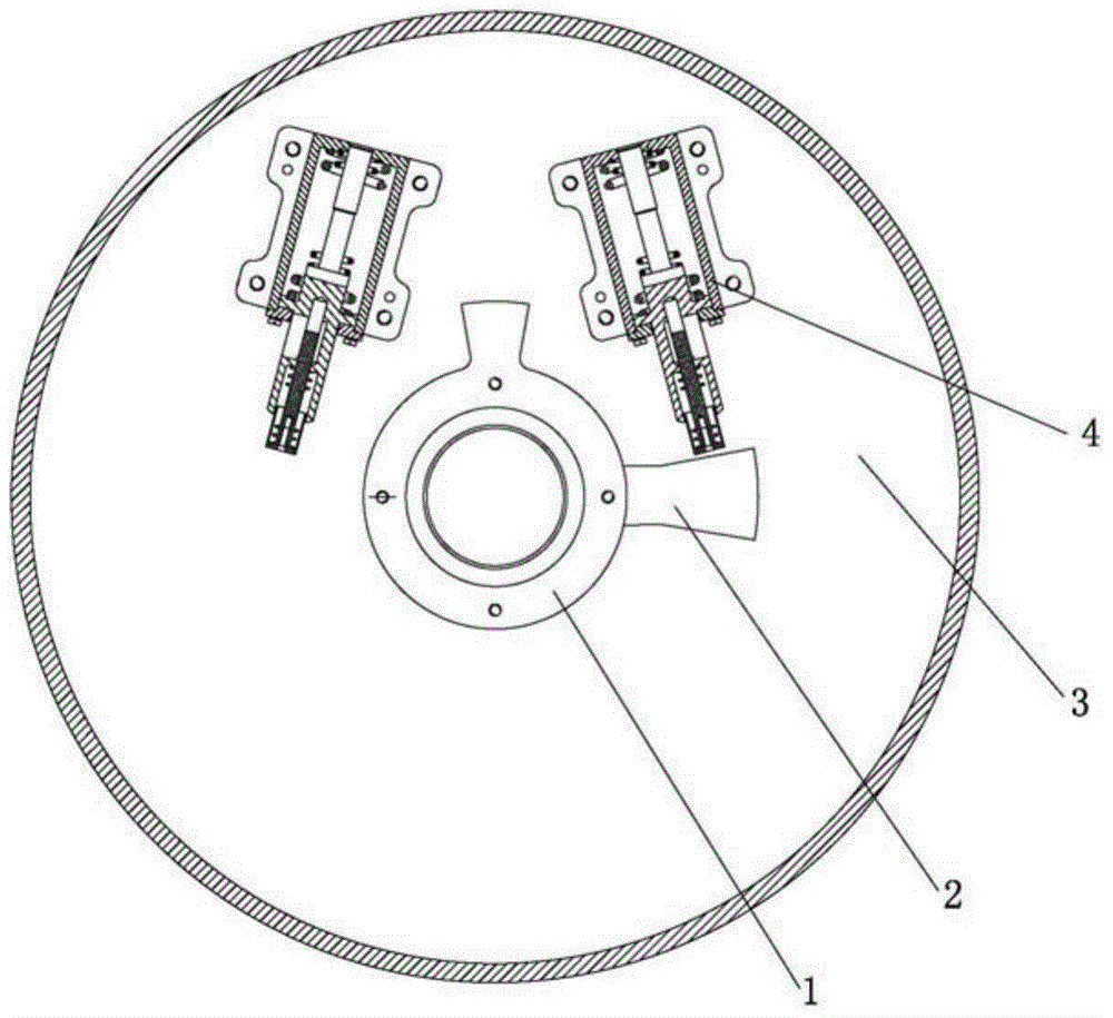 Super 360-degree rotating limiting mechanism of two-dimensional tracking turntable
