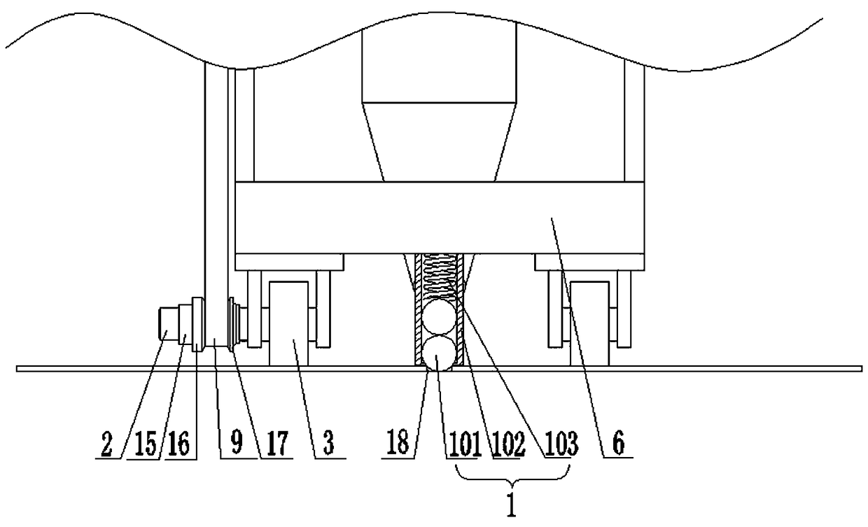 Hand-pushing type joint beautifying machine