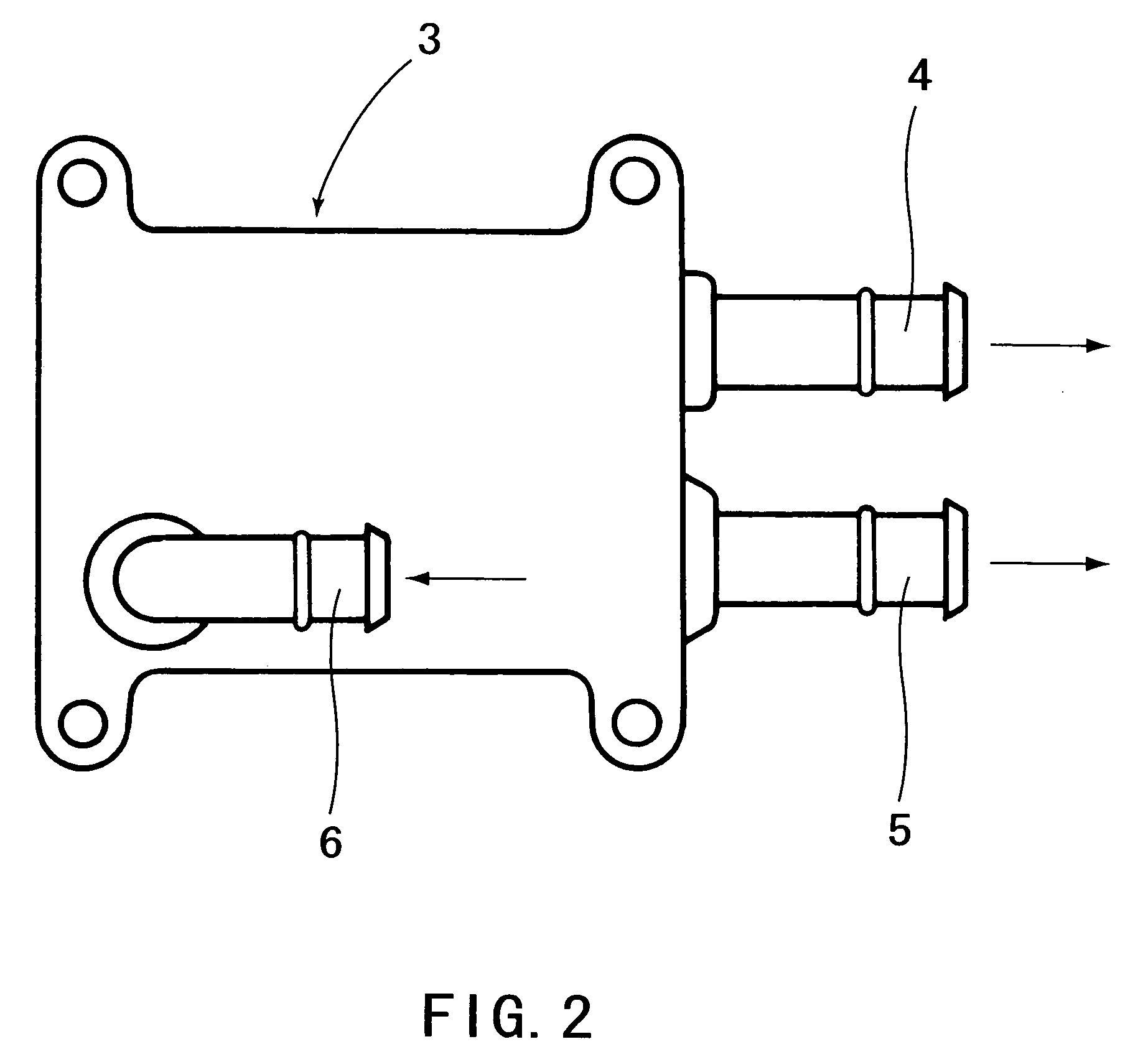 Coolant distributing means for an internal combustion engine