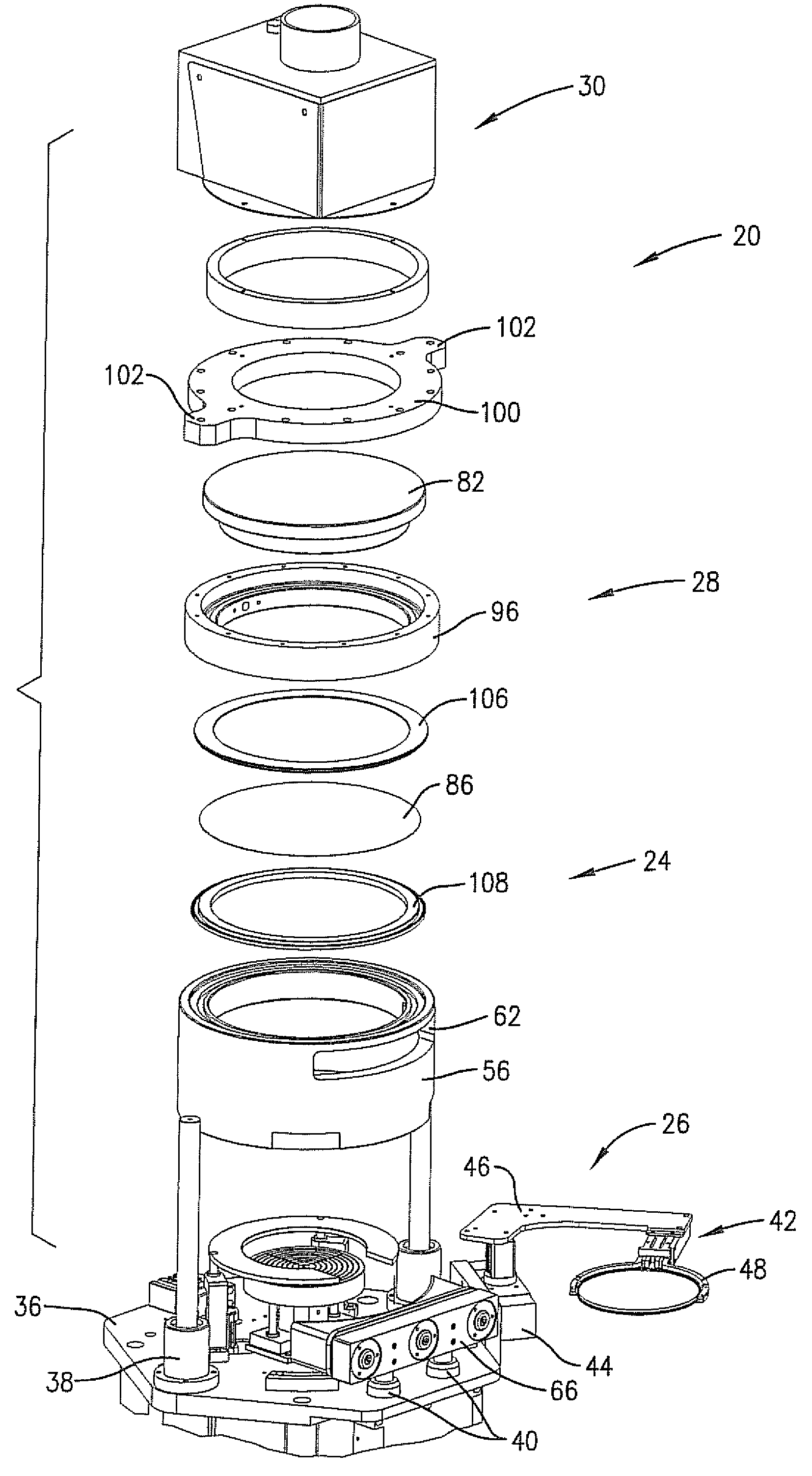 Automated process and apparatus for planarization of topographical surfaces