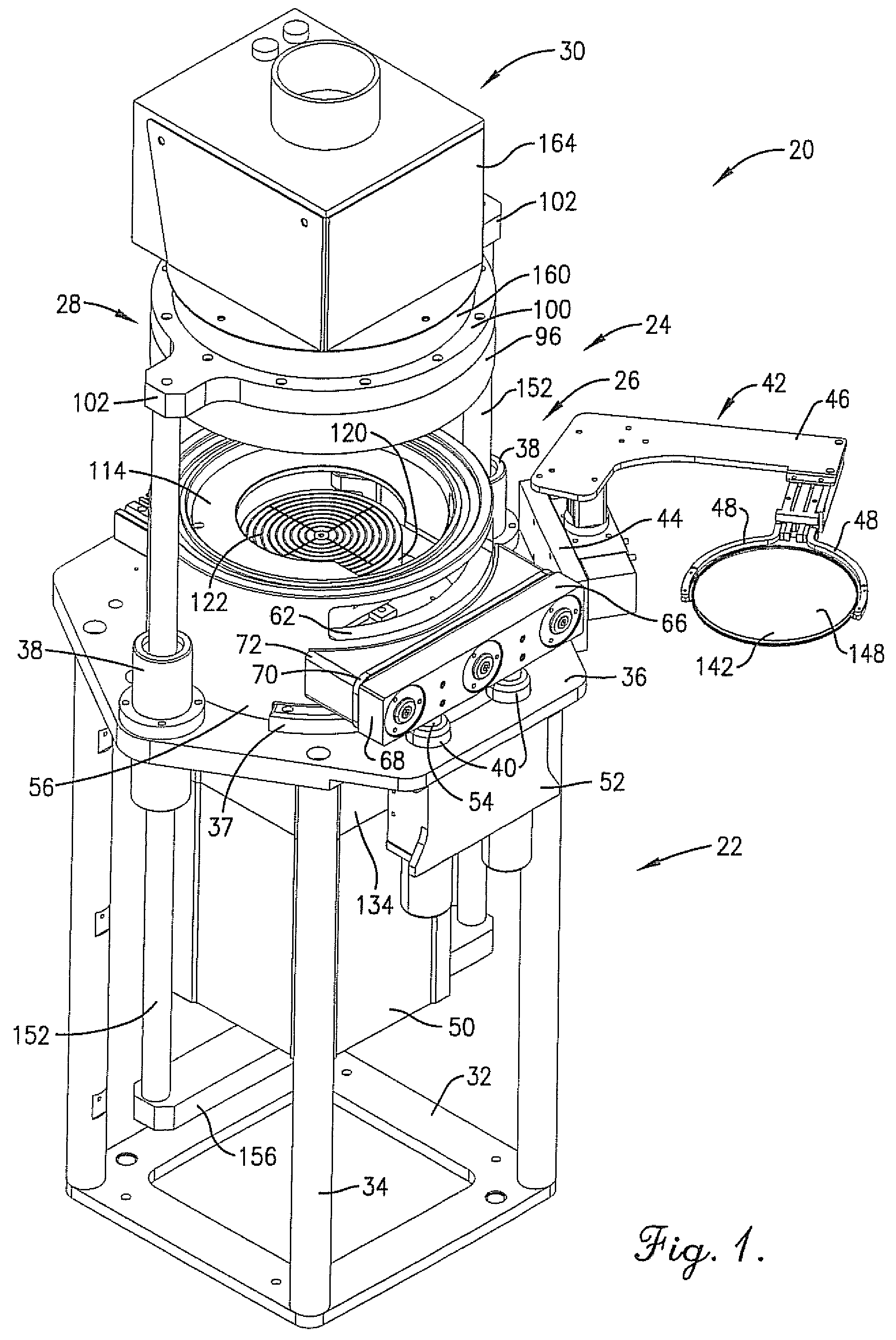 Automated process and apparatus for planarization of topographical surfaces