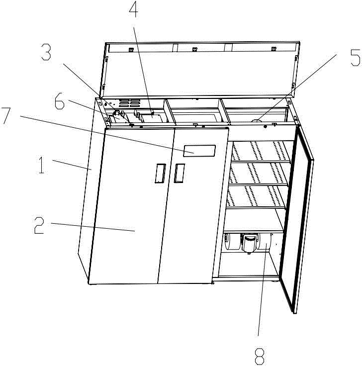 Intelligent disinfection shoe cabinet