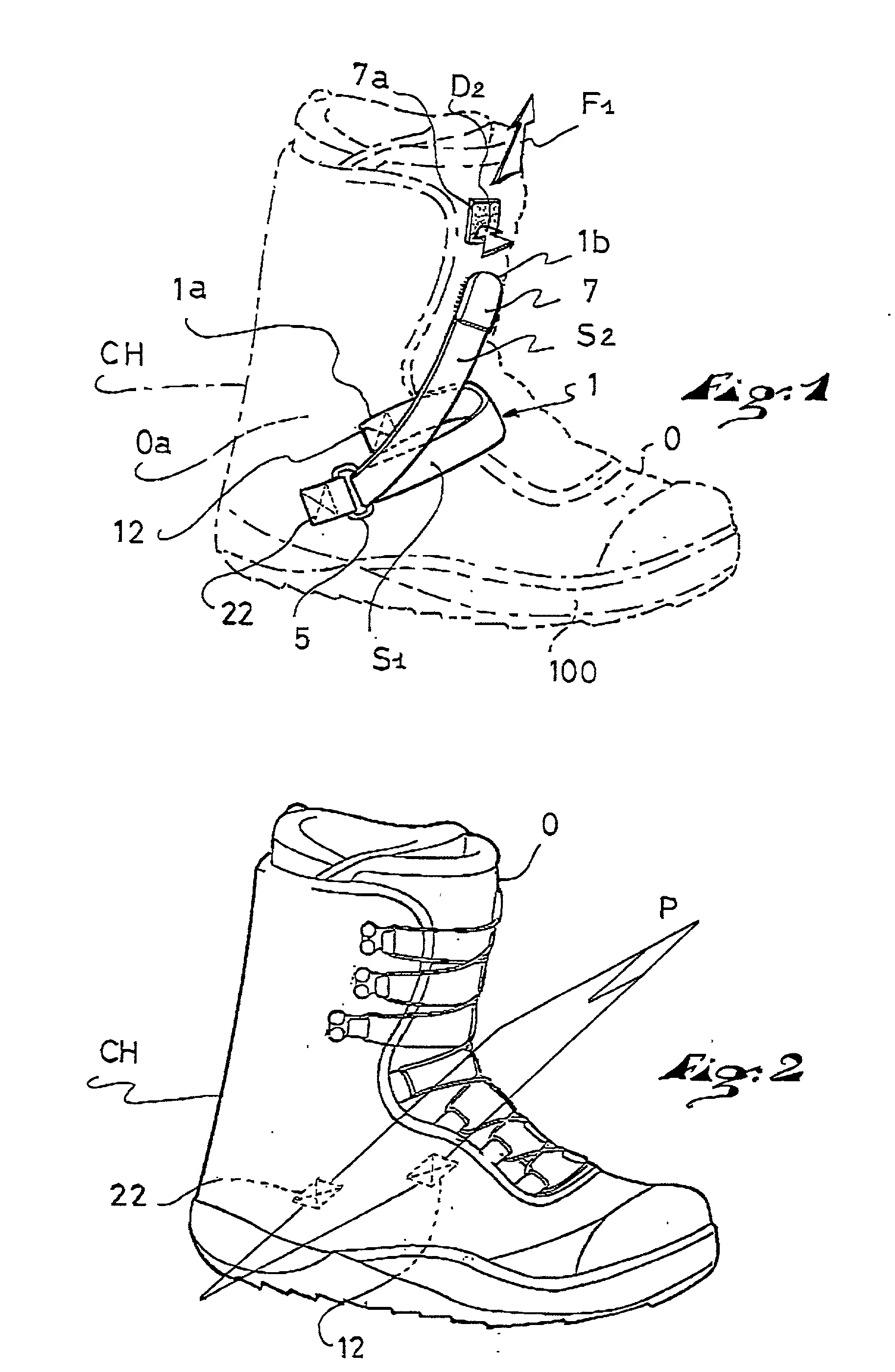 Innerl tightening mechanism for footwear