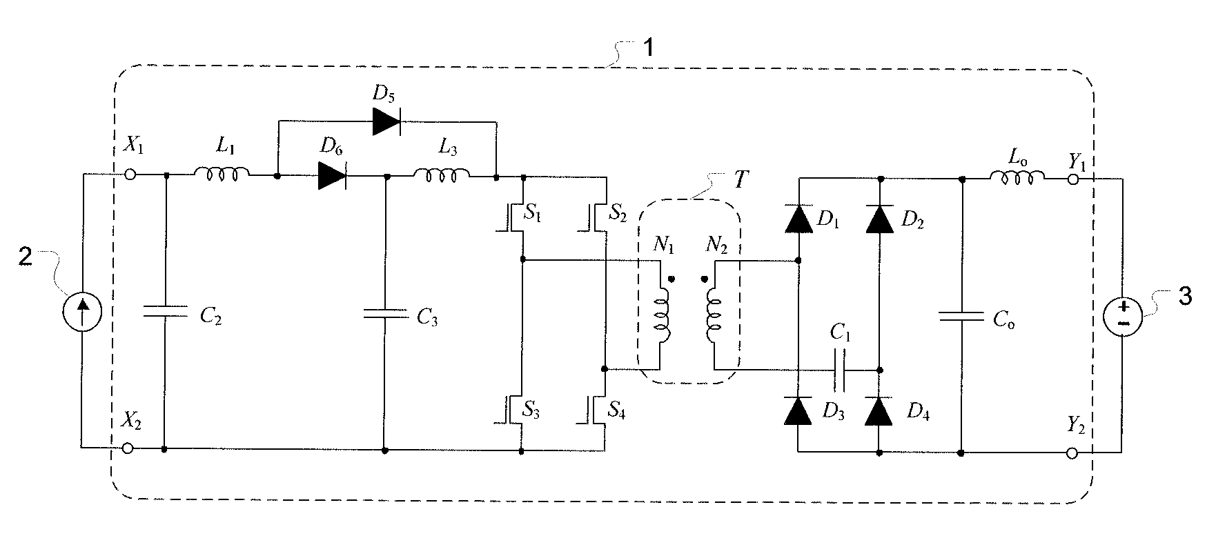 Transformer-isolated switching converter