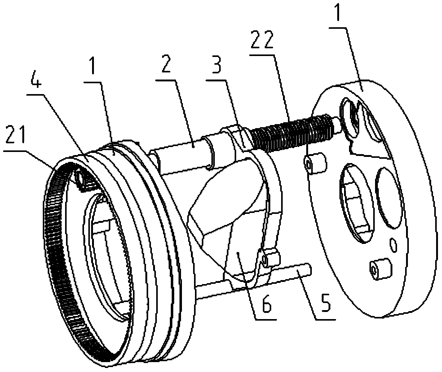 Lens body focusing mechanism of spotting scope