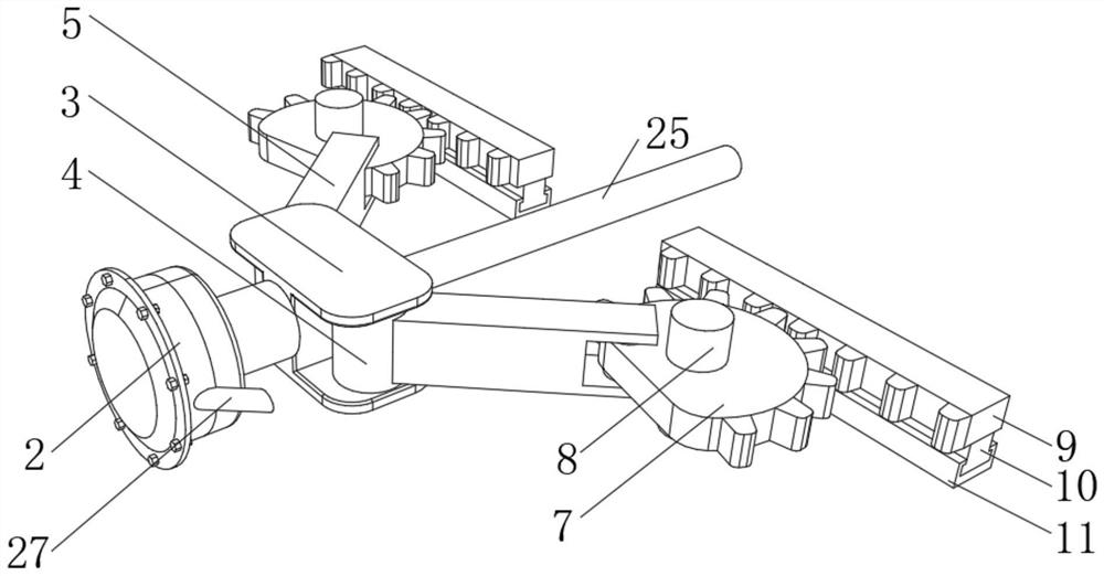 Clamping and fixing device for communication equipment machining