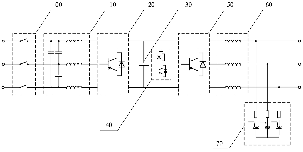 Method and device for discharging DC bus capacitor voltage in power electronic conversion system