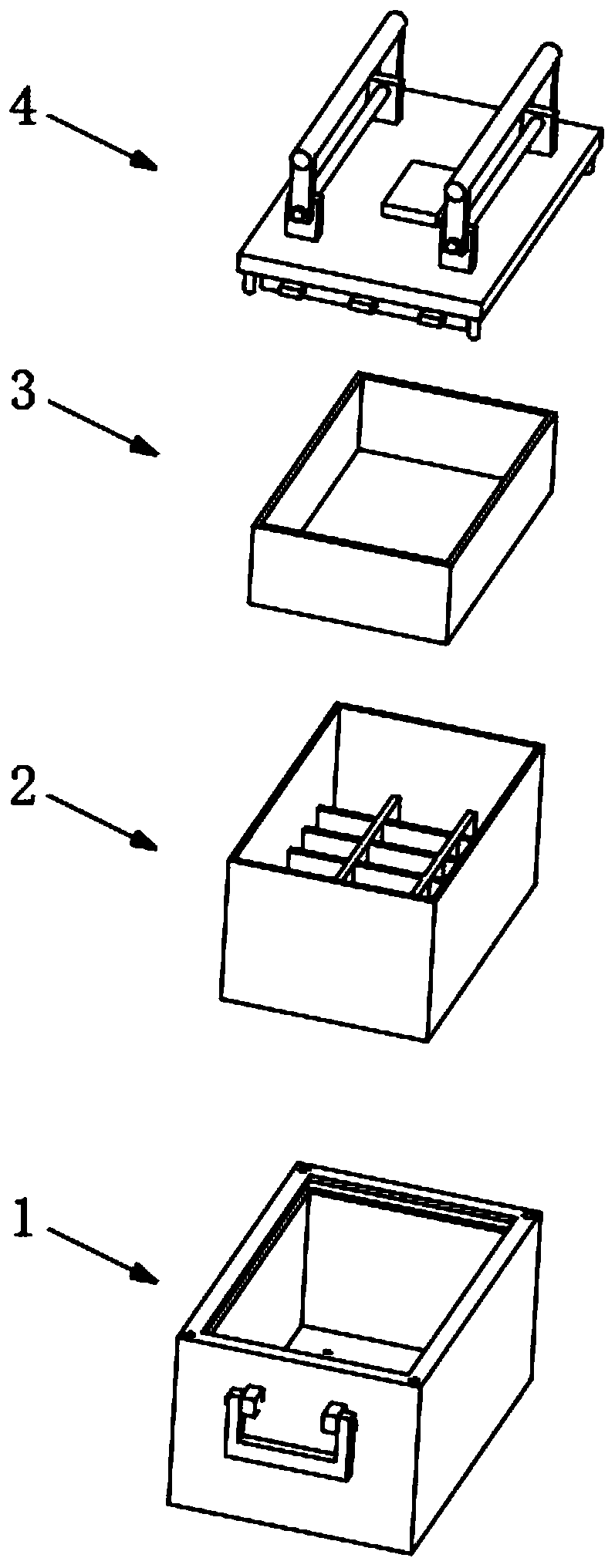 Storage box for financial management articles