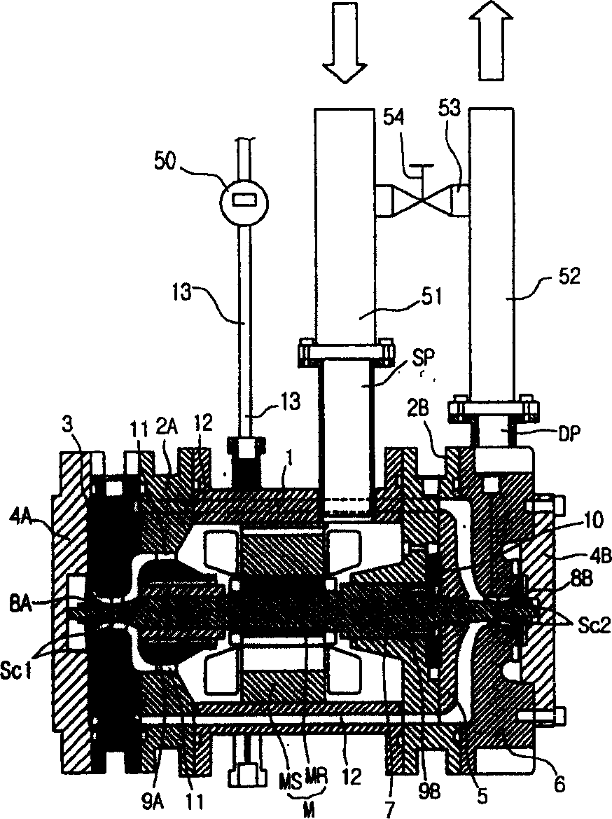 Structure for preventing centrifugal compressor from reverse rotation