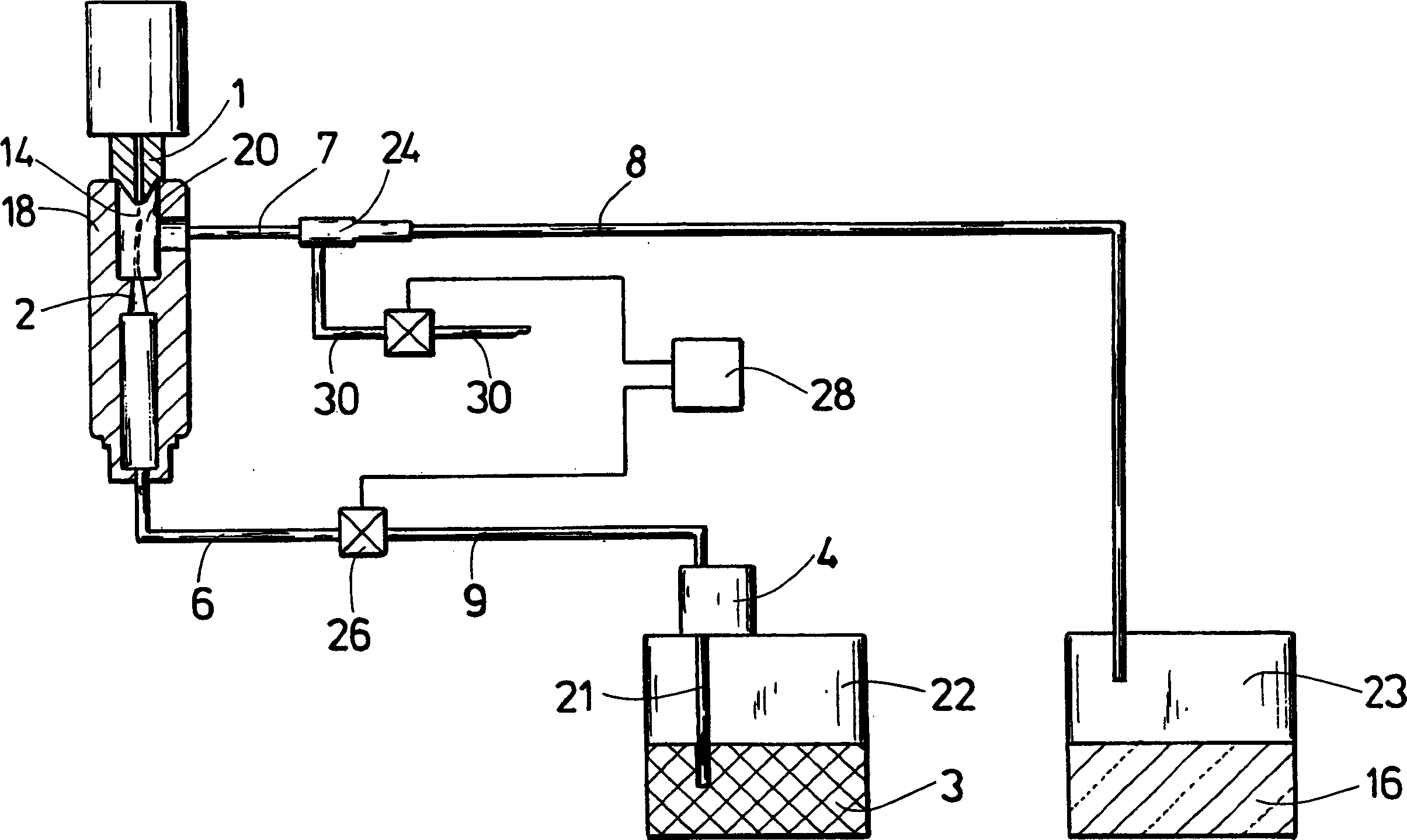 Device and method for cleaning gluing nozzle