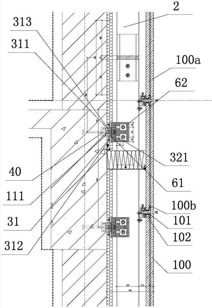 Keel system in curtain wall system