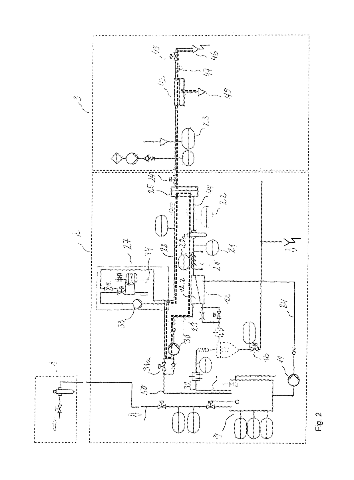 RO installation for flushing solutions