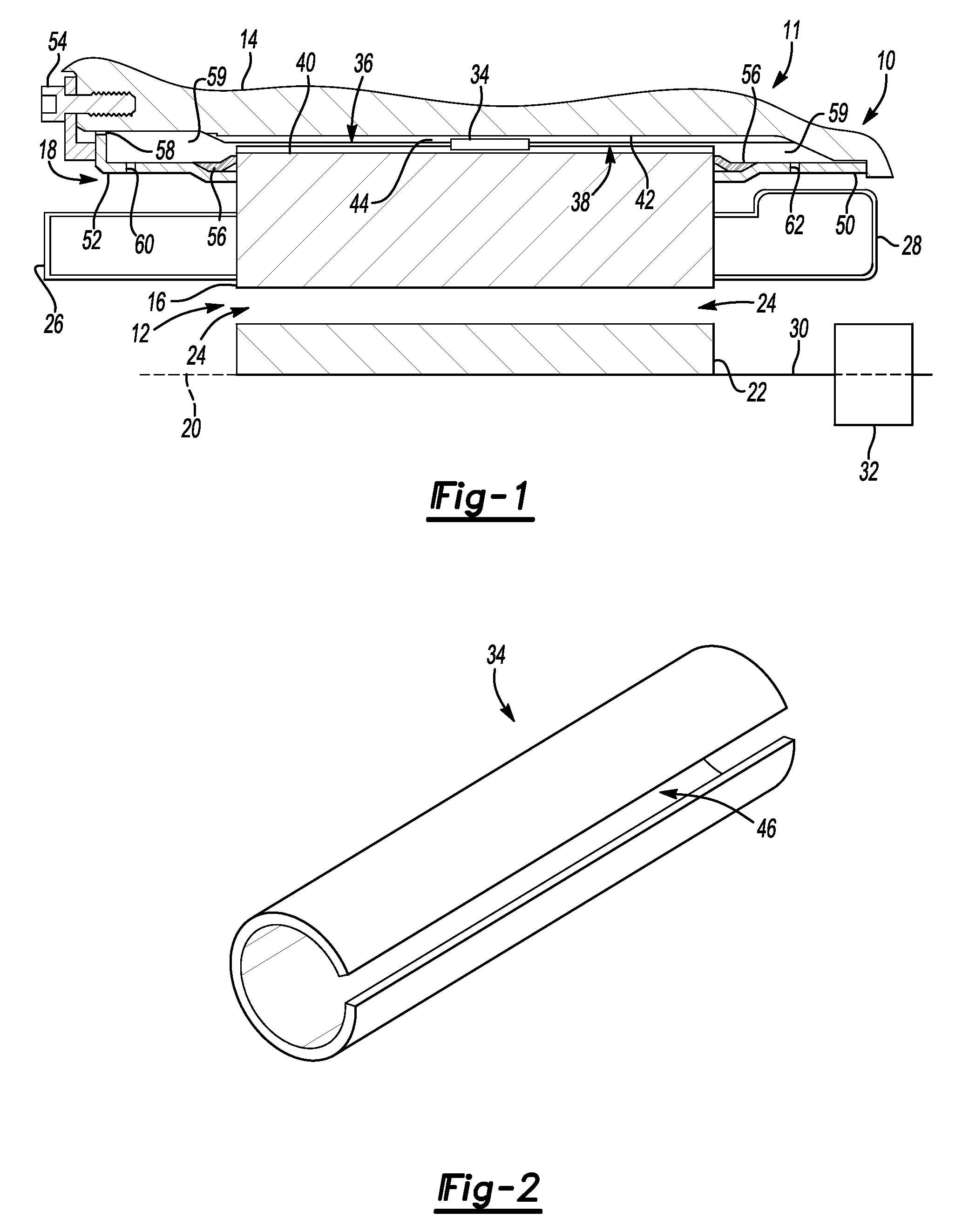 Electric motor assembly with stator mounted in vehicle powertrain housing and method