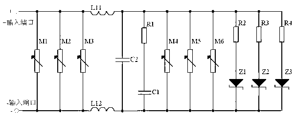 Lightning-protected switch-signal indicating rectifier