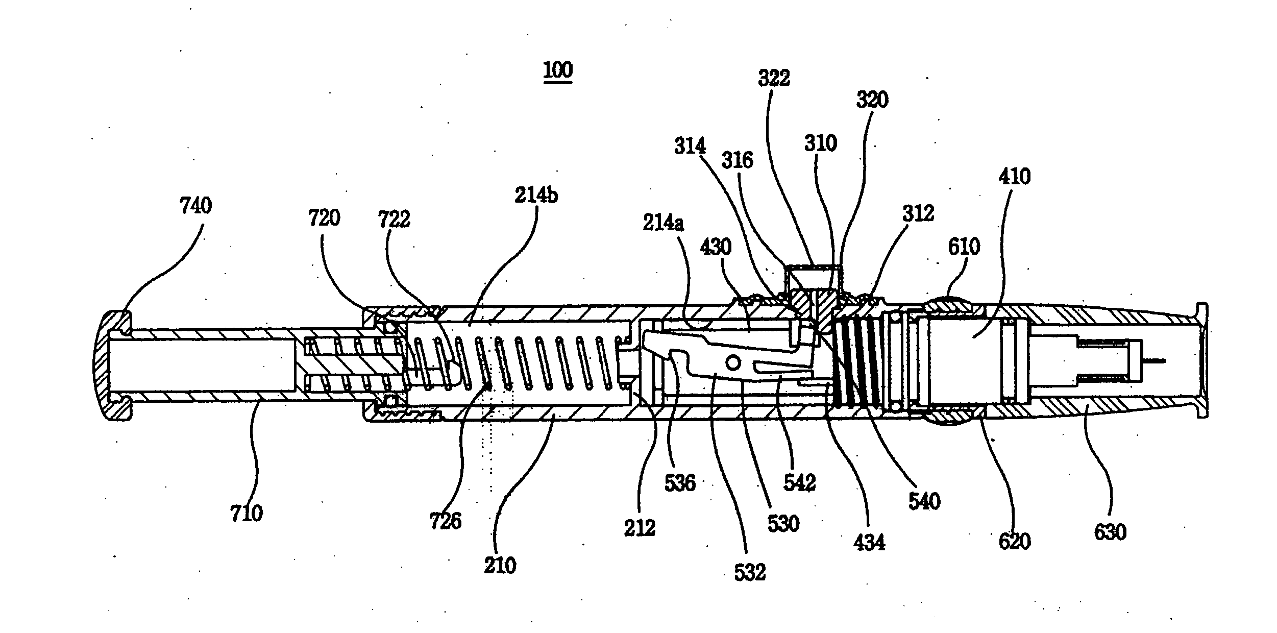 Vacuum assisted auto-lancing device