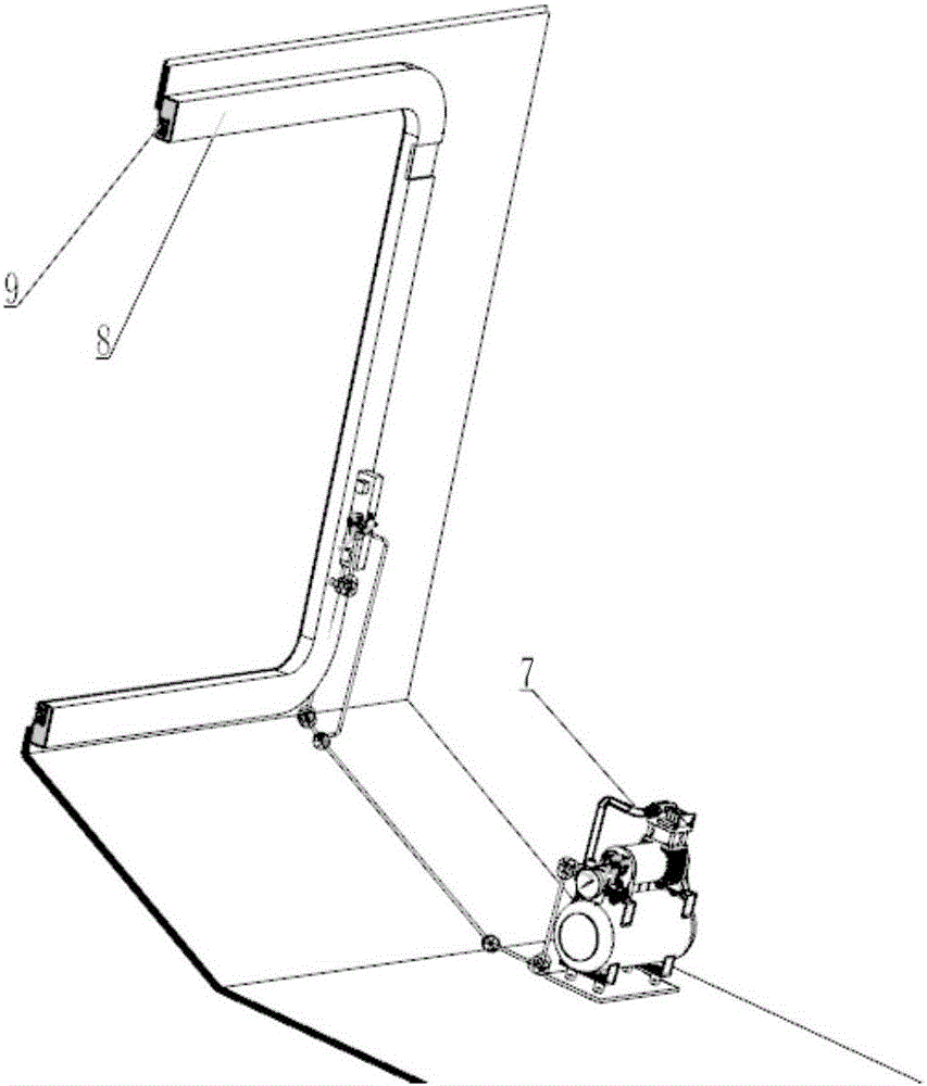 Electric control quick-opening cabin door