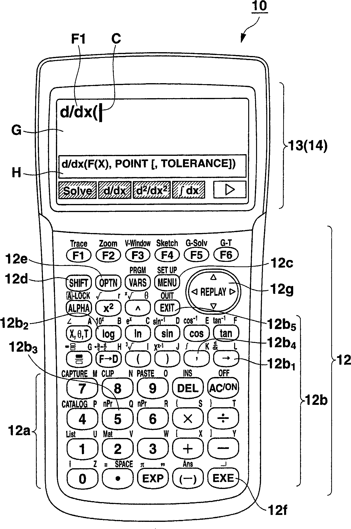Function calculator having help display function