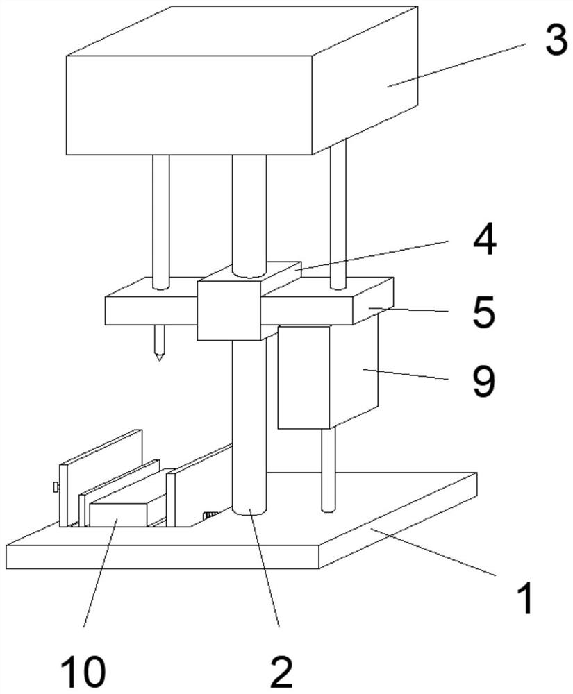 Die through hole device and machining method thereof