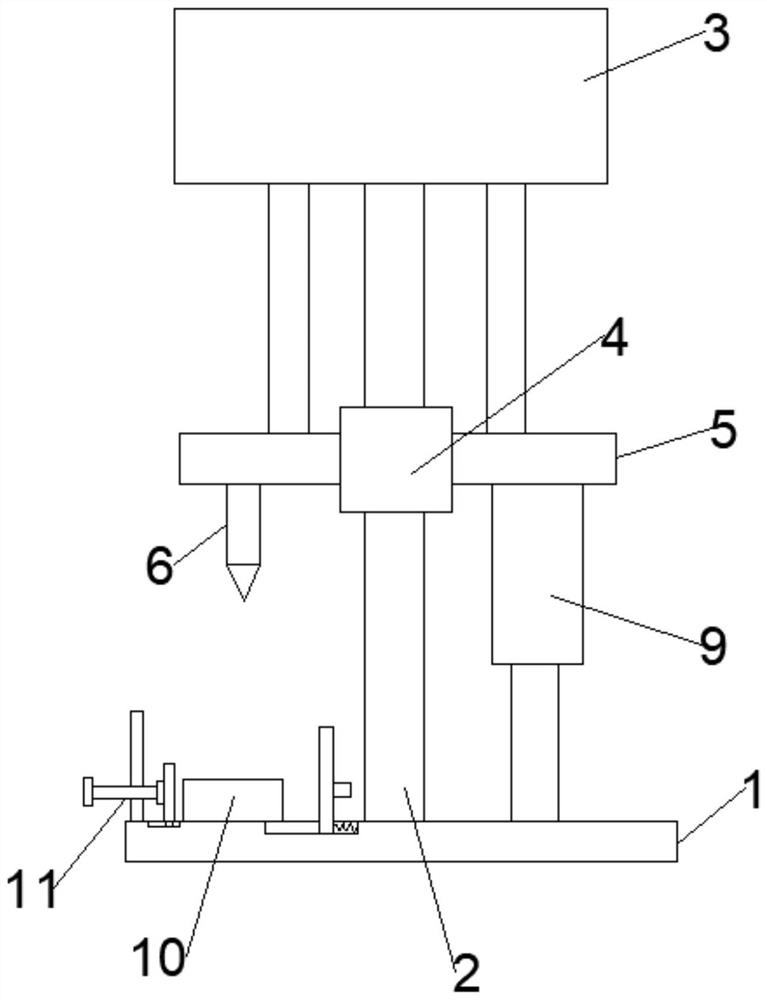 Die through hole device and machining method thereof