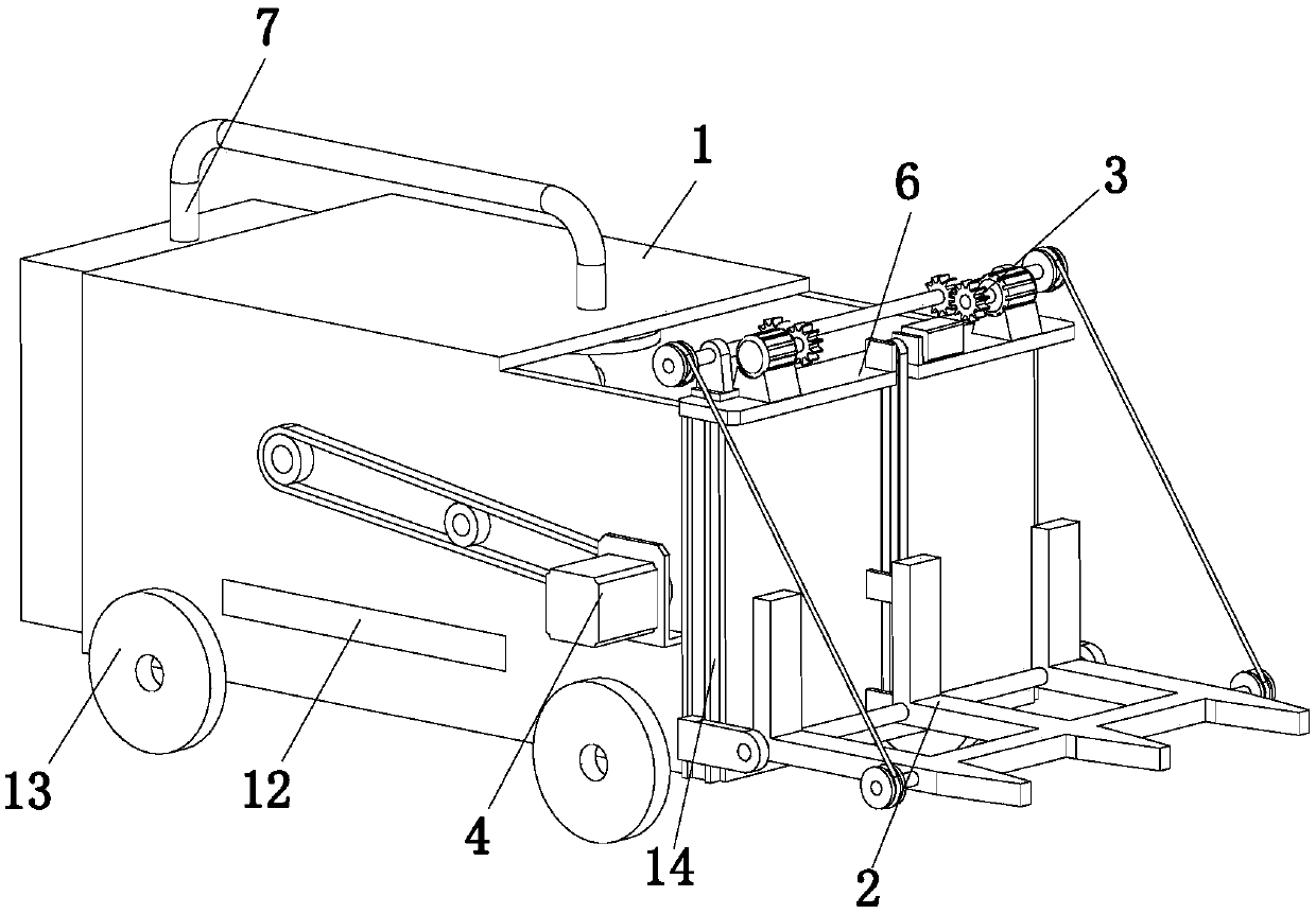 Working method of multifunctional agricultural hay collecting device