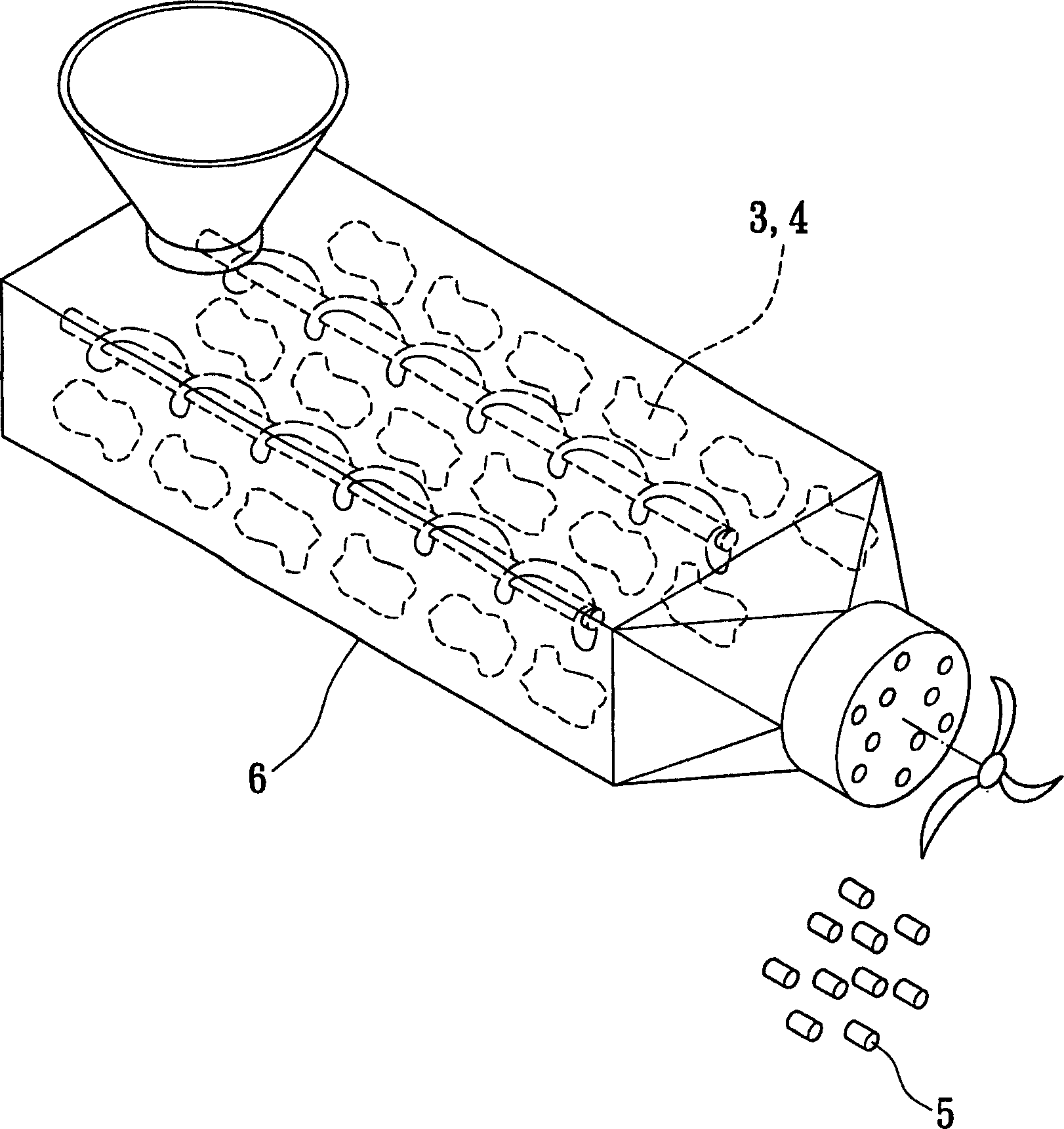 Lamellar lipophilic modified clay, ABS nanometer compound material and their preparation method