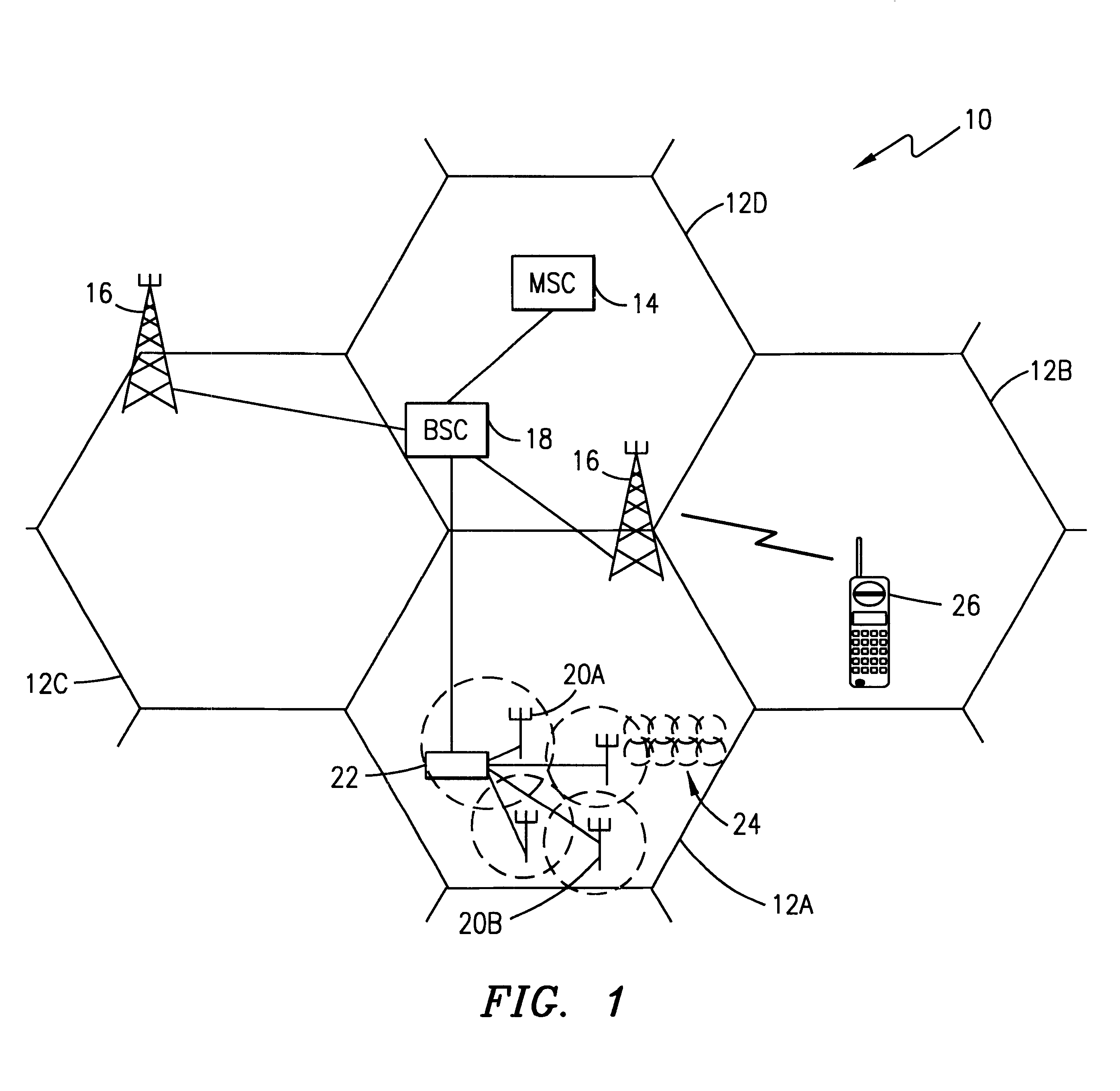 Method and system for autonomously allocating frequencies to a radio system sharing frequencies with an overlapping macro radio system