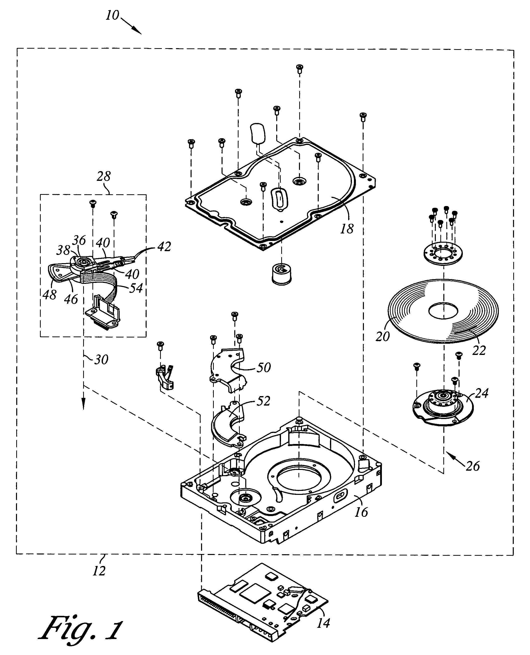 Method of operating a disk drive including rotating a perpendicular write head to reduce a difference between skew and taper angles, and a disk drive