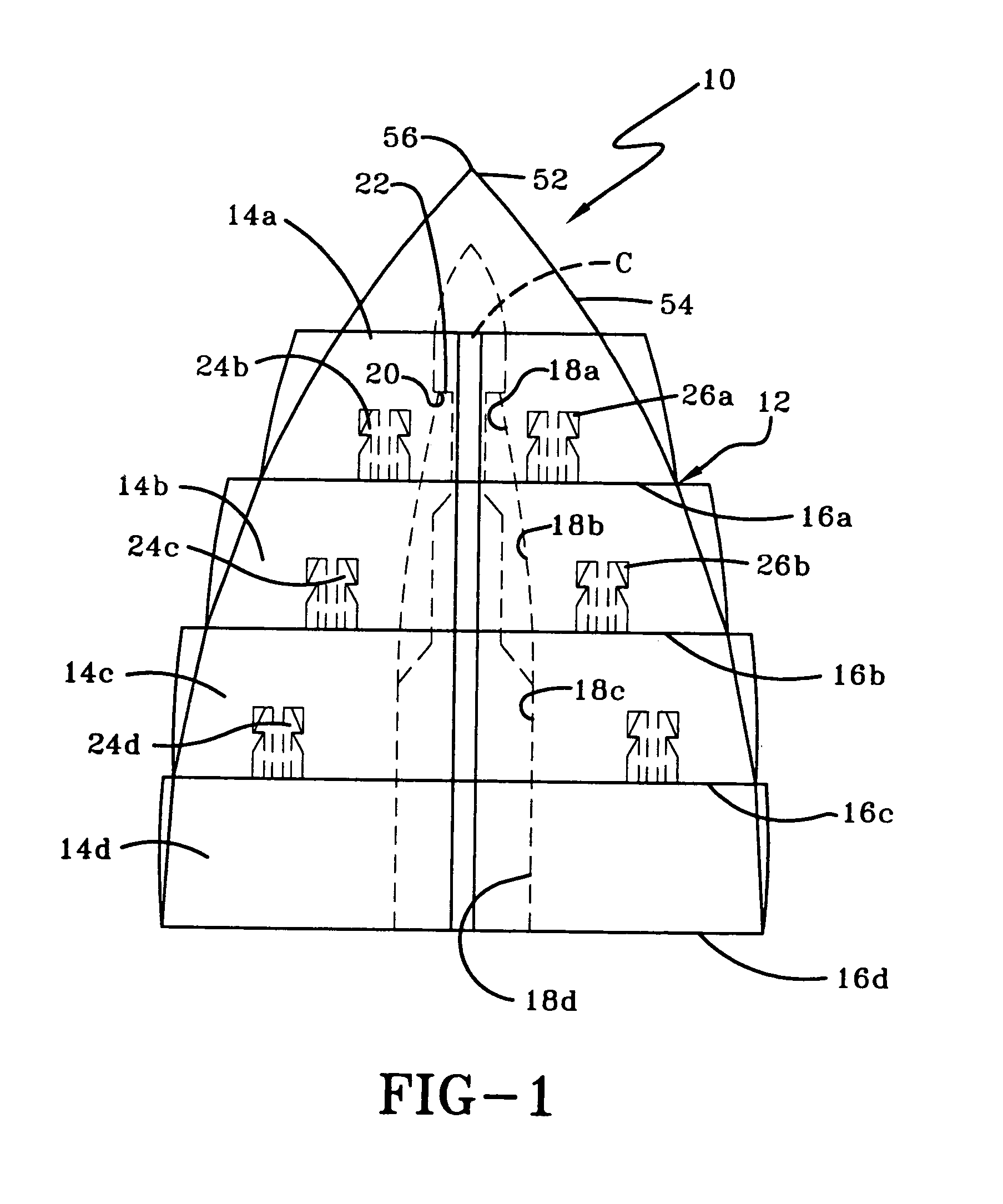 Segmented introducer device for a circular surgical stapler