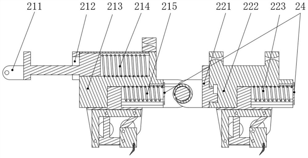 Controllable claw attachment and grasping mechanism and working method for small celestial body detection