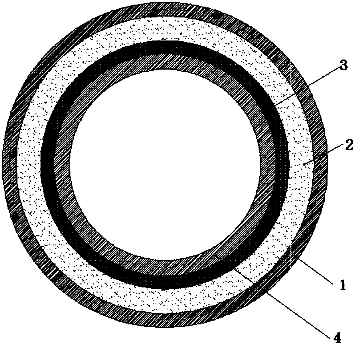 High-temperature wear-resistant alloy guide roll of finishing mill and preparation method thereof