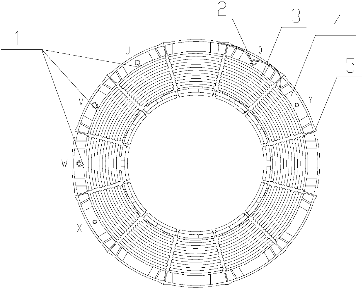 Stator and motor with same