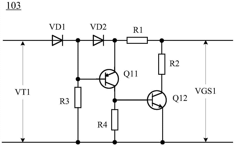 Driving circuit for switching bridge arm and switching power supply