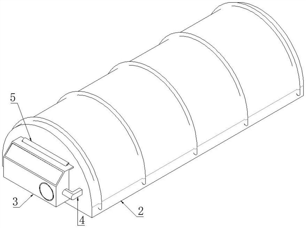 Adjusting mechanism of telescopic transportation isolation cabin