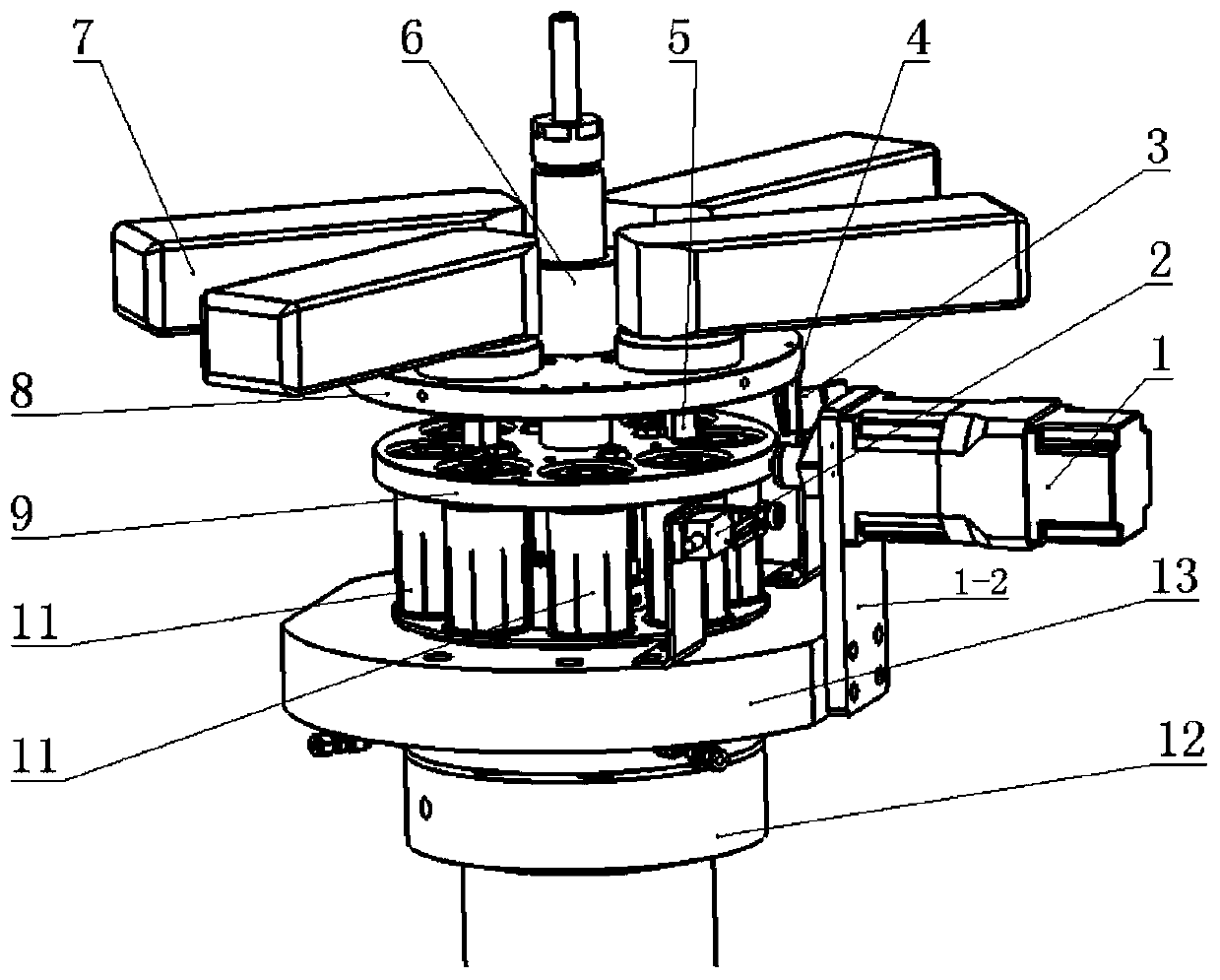 Automatic nut loosening and tightening device for reaction kettle