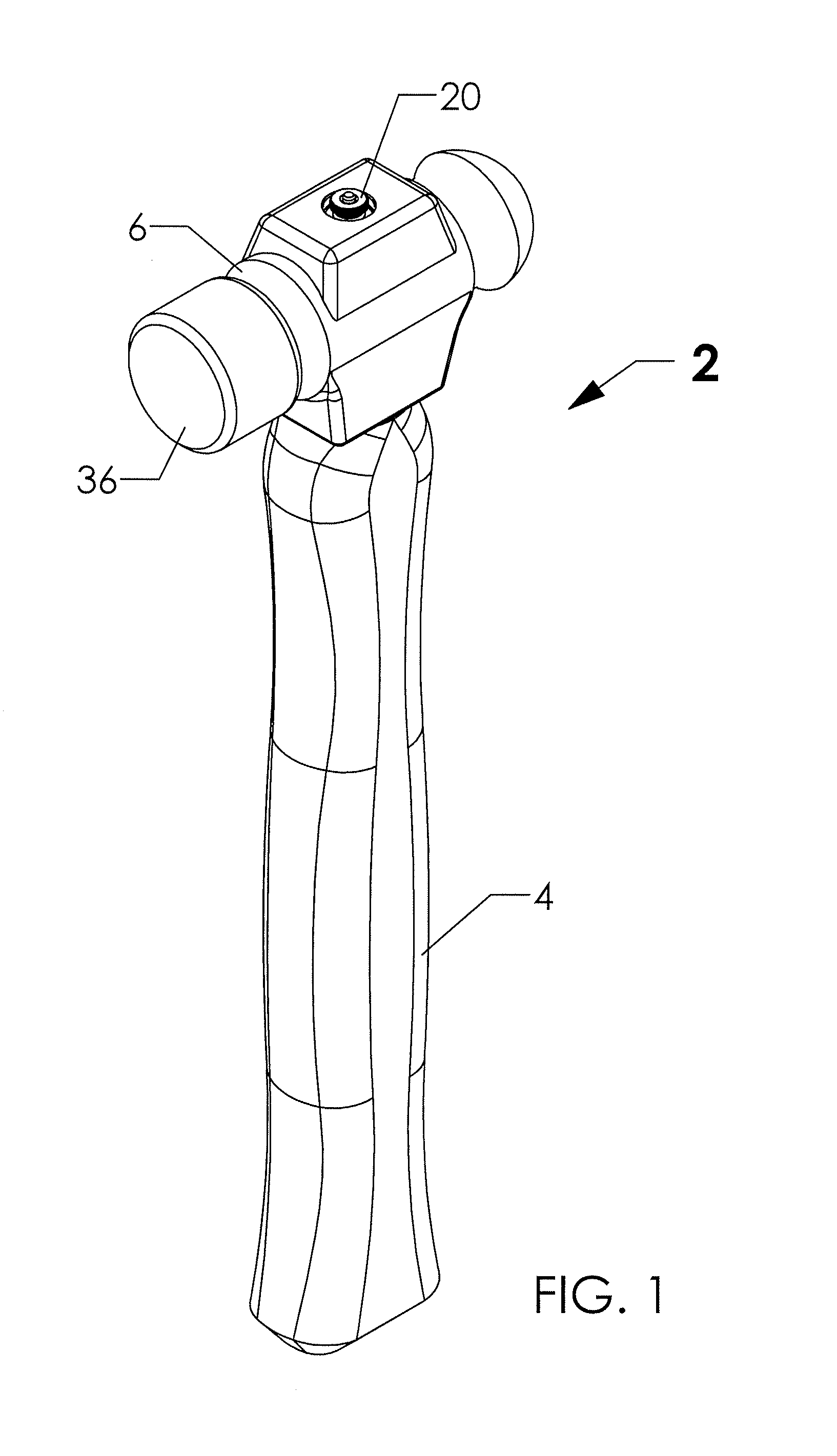 Striking device with sliding weight for increasing impact force