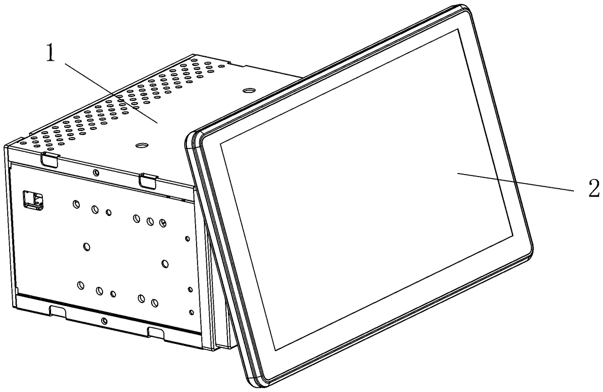 A large-screen car navigation entertainment system