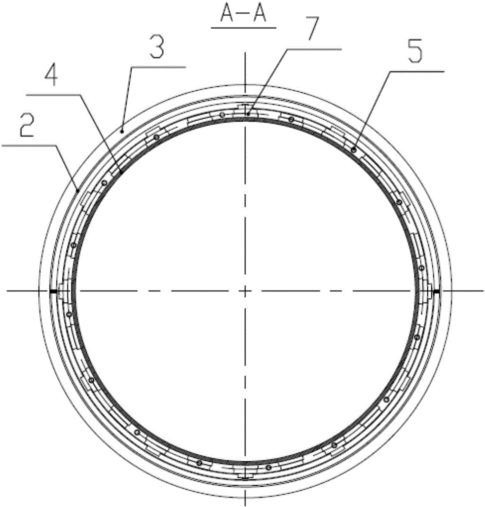 Barrel of rotary water-spraying cooling device