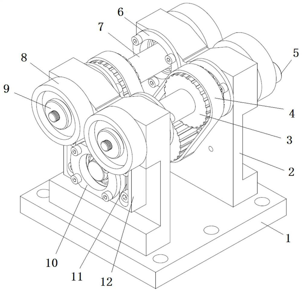 Roller driving conduction mechanism and use method thereof