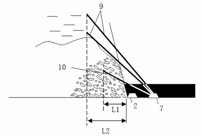 Gas extraction method of cross hole drilling area of gas discharge laneway