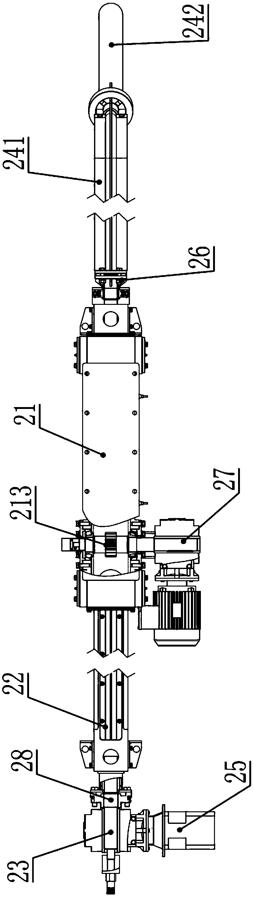 Gas-streaming slag collecting device
