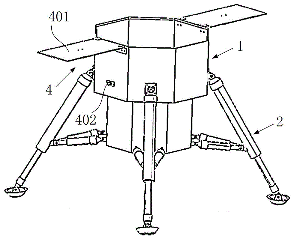 Attitude-adjustable moon soft lander